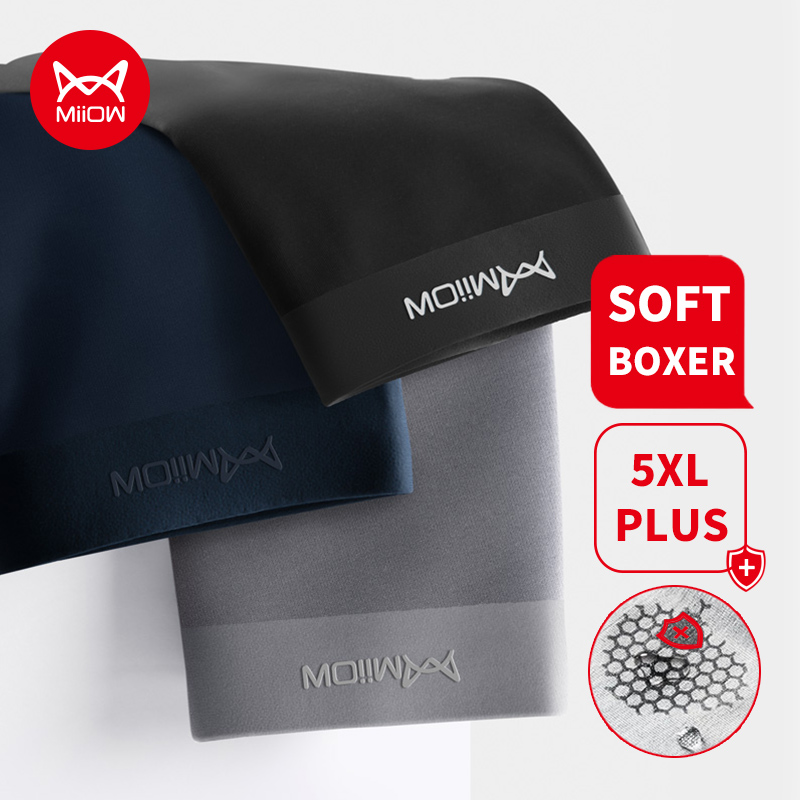 Boxer Brief Pack Cotton - MiiOW 3 Bông Hữu Cơ Nam