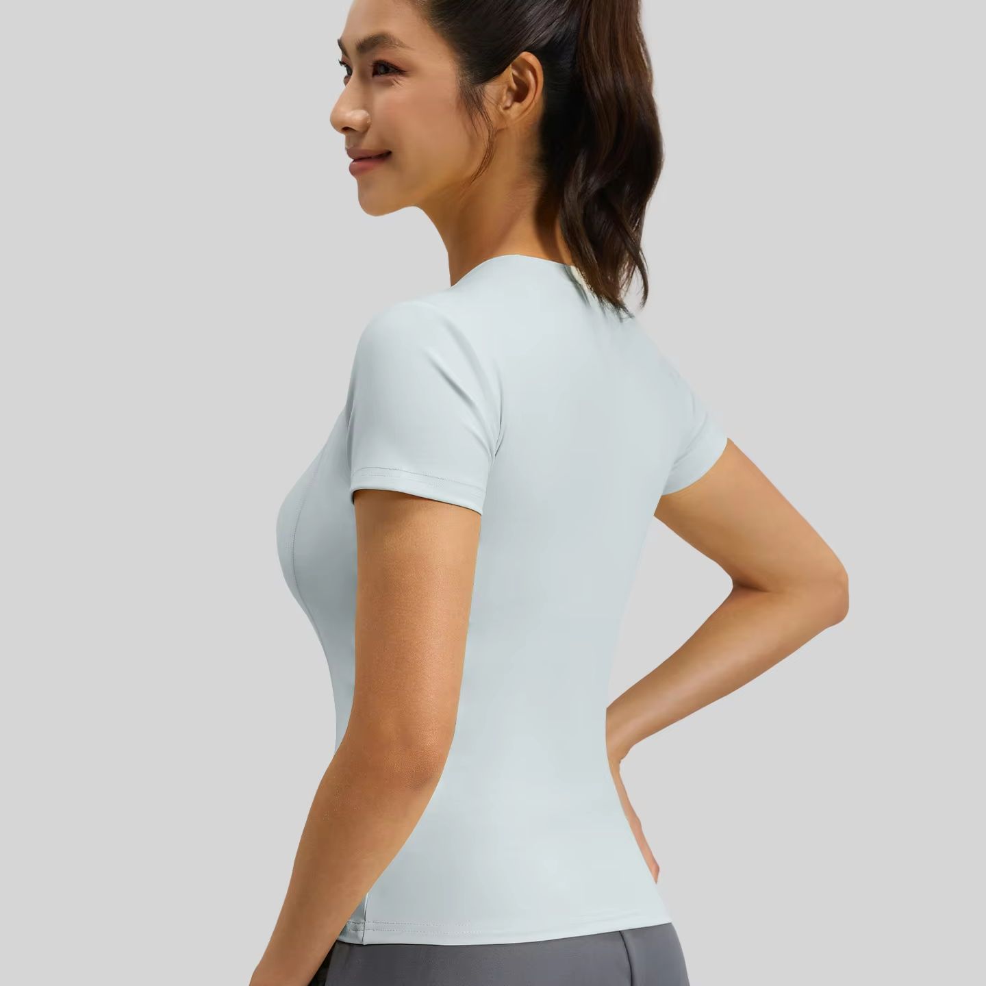 Women Slim Fit Yoga T-Shirt Qu - đánh giá và giá T Shirt Tight Fit